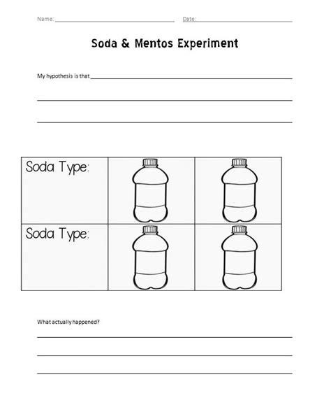 Science Experiment Coke And Mentos