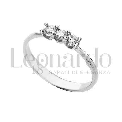 Anelli Anello Trilogy Da Donna In Oro 18 Carati Modello Lineare Misura