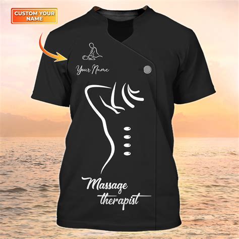 Massage Therapist Shirts Massage Therapy Custom Tshirt Massage Spa Bla