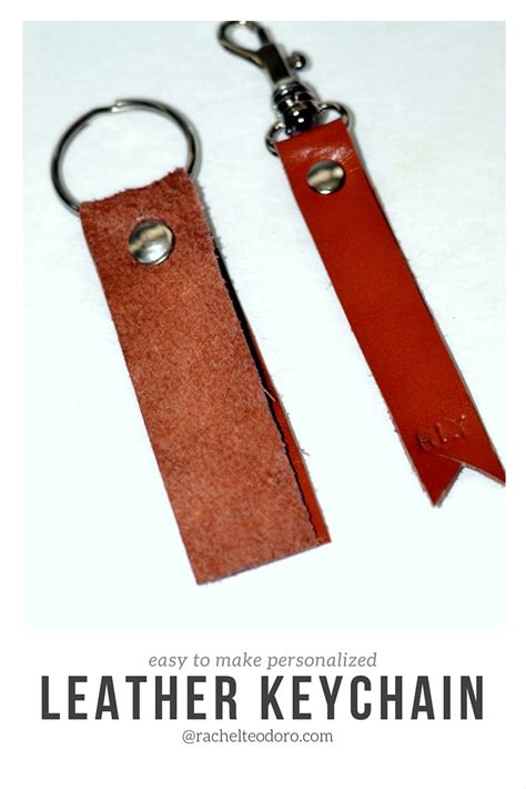 Easy To Make Leather Key Chain Rachel Teodoro