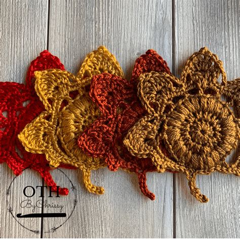 Fall Leaf Mug Rugs Easy Crochet Pattern Oth By Chrissy