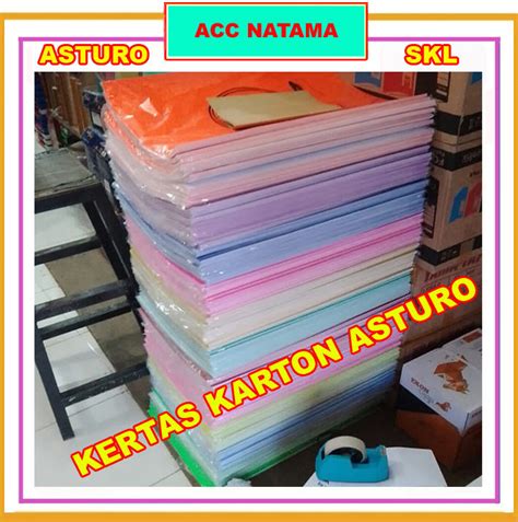 Kertas Karton Asturo Harga Per Lembar X Cm Lazada Indonesia