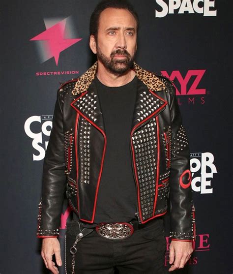 Nicolas Cage Color Out of Space Leather Jacket | Nathan Gardner Jacket ...