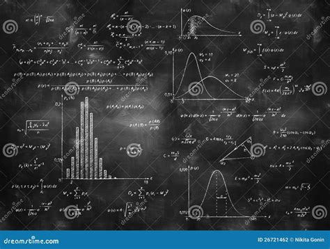 Fórmulas De La Física De La Matemáticas En La Pizarra Foto De Archivo Imagen De Calcule