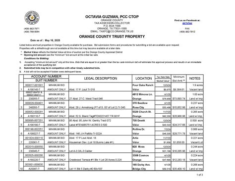 Octavia Guzman, Orange County Tax Assessor-Collector | Orange TX