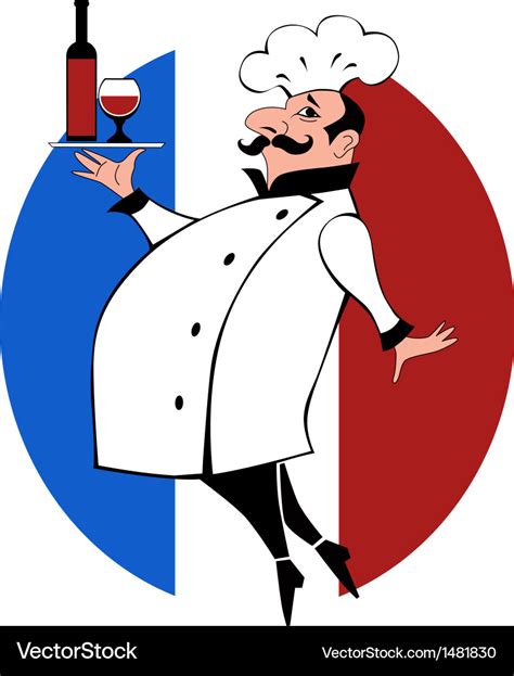 French chef Royalty Free Vector Image - VectorStock