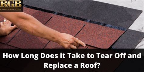 How Long Does It Take To Tear Off And Replace A Roof By Jamesjung Rgb Construction Medium