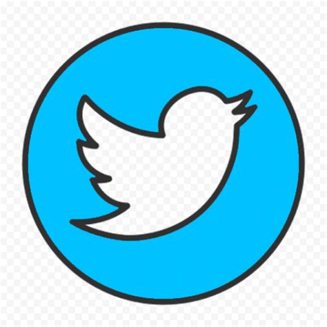 Aesthetic Blue Bird Twitter Logo Icon PNG | Citypng