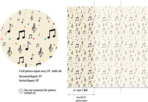 Music Notes Wallpaper Music Art Fabric Wallpaper Seamless - Etsy