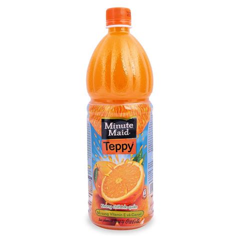 Mua Nước cam có tép Teppy Minute Maid chai 1L giá rẻ nhất | TecKi.Vn