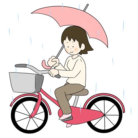 自転車傘差し運転の法律違反？固定器具は違法なの？雨対策・顔は？ ユッコの喜怒哀楽