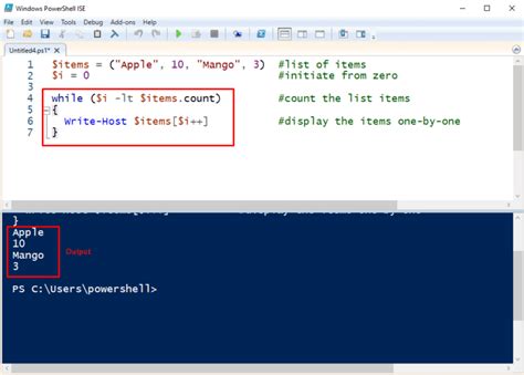 While Loop In Powershell