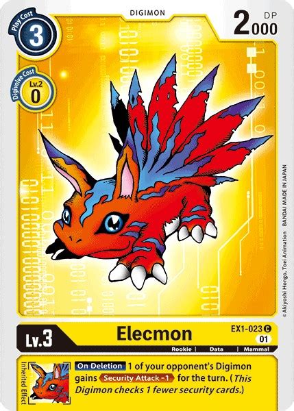 Elecmon Classic Collection Ex Digimon Cardtrader