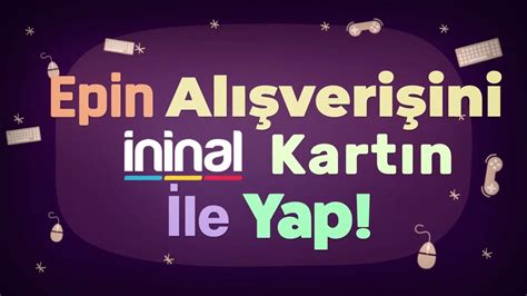 İninal Kart ile OyunExe den Nasıl Epin Alınır ve Yüklenir Epin