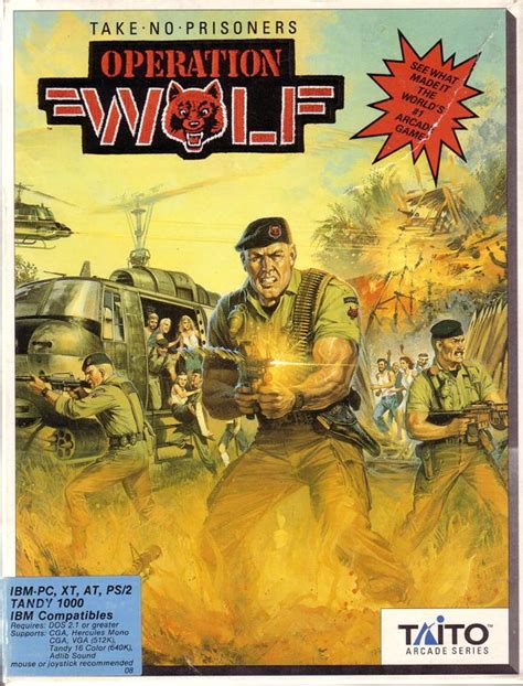 Operation Wolf (1987) box cover art - MobyGames