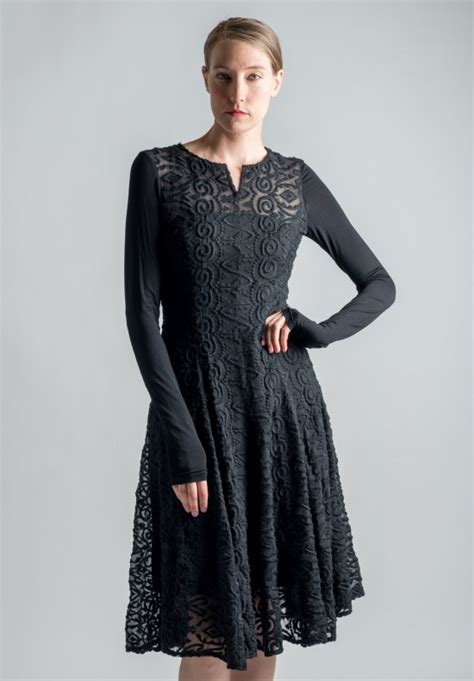 Anett Röstel Embroidered Dress in Black Santa Fe Dry Goods Workshop