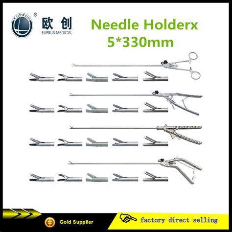 Reusable Laparoscopic Stainless Needle Holder Forceps China Needle