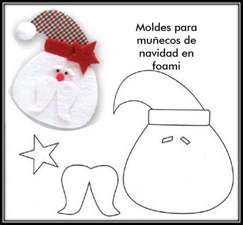 Moldes Para Hacer Mu Ecos De Navidad En Foami Muy F Cil