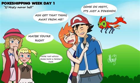 Pokeshipping Photo Pokemon Ash And Misty Pokemon Funny Pokemon