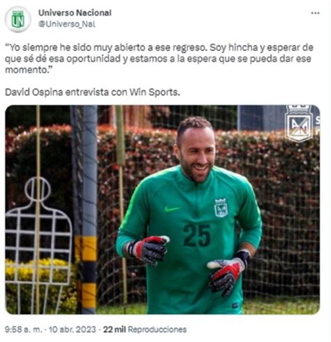 Vélez dio su veredicto ante el posible regreso de David Ospina a