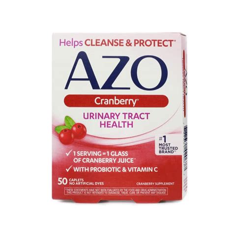 Cranberry Caplets Azo Bladder And Urinary Tract Health