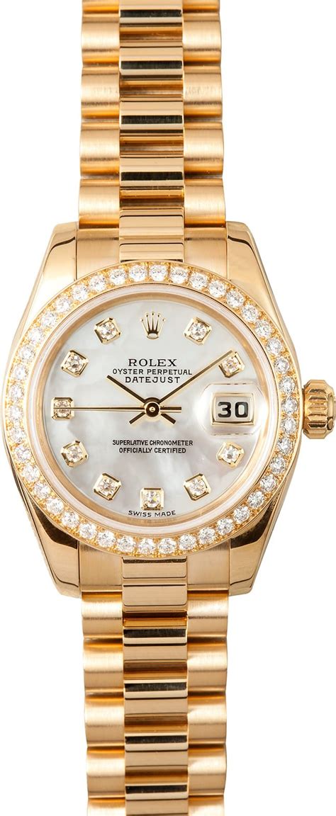 Ladies Gold Rolex President 179138 - Save up to 50% off authentic Rolex ...