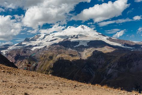 Mount Elbrus in the Clouds Caucasus Graphic by alex.arty91 · Creative ...