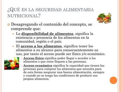 PPT Seguridad Alimentaria Nutricional San PowerPoint Presentation