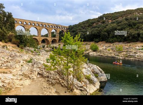 Aqueduct Pont Du Gard The Highest In Europe The Bridge Was Built On