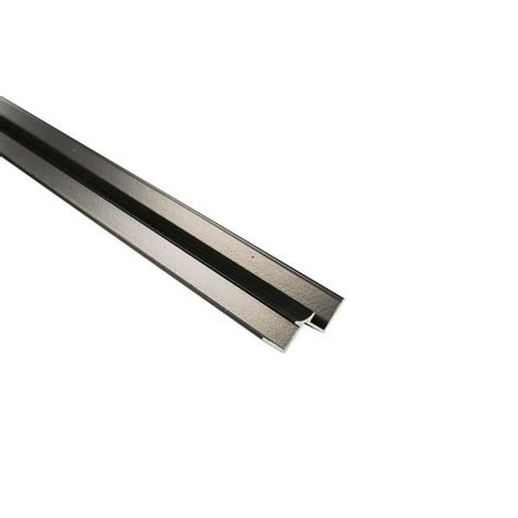 Metal Internal Corner Trim 1 Part 11.5mm Black 2400mm