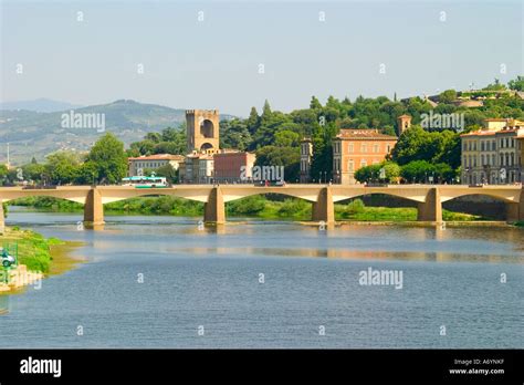 Ponte alle Grazie in florence (Italy Stock Photo - Alamy