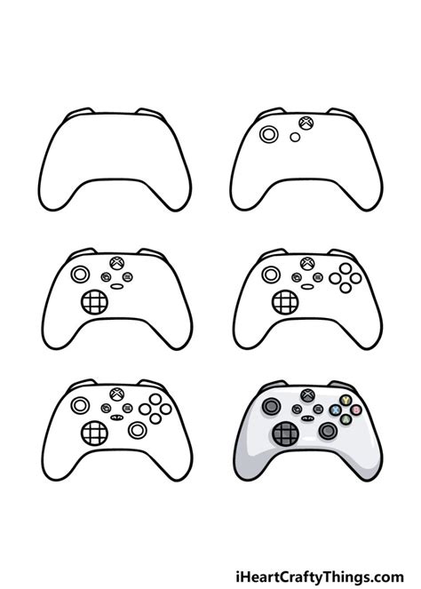 Xbox Controller Drawing - How To Draw An Xbox Controller Step By Step