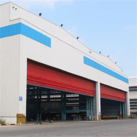 Automatic Flexible Pvc Fabric Vertical Roll Up Aircraft Shipyard Hangar