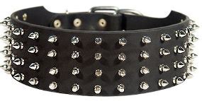 3 inch Custom Spiked Leather 【Collar】 for Mastiff : Mastiff harness ...