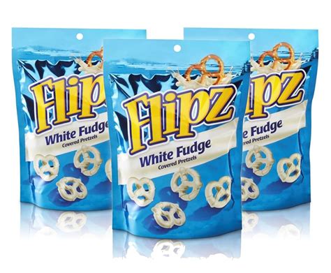 Amazon Flipz White Fudge Covered Pretzels 3 25 Oz Pack Of 3 Bags