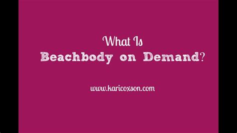 What Is Beachbody On Demand Youtube