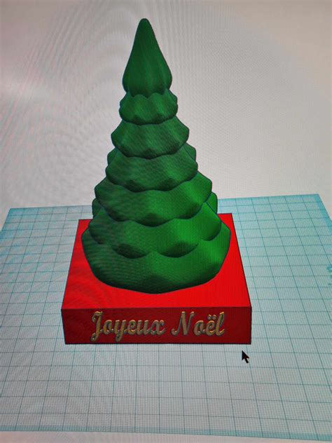 Fichier Stl Gratuit Sapin De Neol Avec Socle Plan T L Charger Et