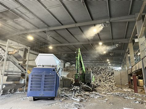 Plastic Recycling Dust Suppression - Mist-Air Dust Suppression Systems