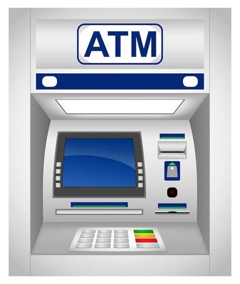 Premium Vector Set Of Realistic Atm Machine Isolated Or Atm Bank Cash