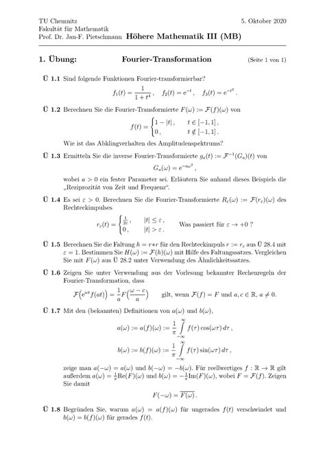 H Here Mathematik Iii Bung Tu Chemnitz Fakult T F R Mathematik