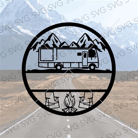 Class C Svg Motorhome Svg Small Class C Camper Svg Camper Cut File Camper Cutting File Rv