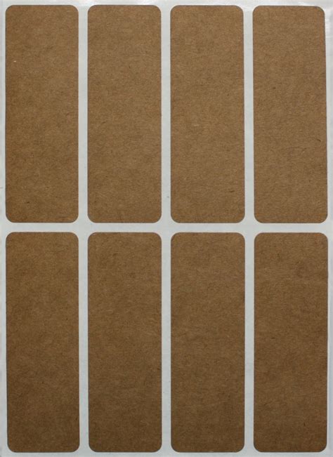 1x3 Labels For Color Coding Rectangle Kraft Stickers To Write On 120