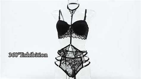 Wholesale Black Open Sexy Valentine S Day Mature Women Lingerie Lace