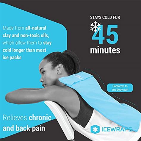 Icewraps 12x21 Extra Large Ice Pack With Soft Fabric Cover Clay Ice