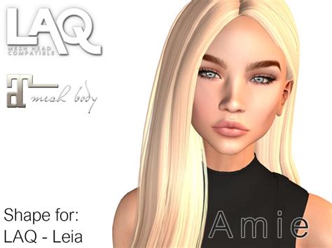 Second Life Marketplace Inc Red Ible Amie Shape For Laq Head Leia