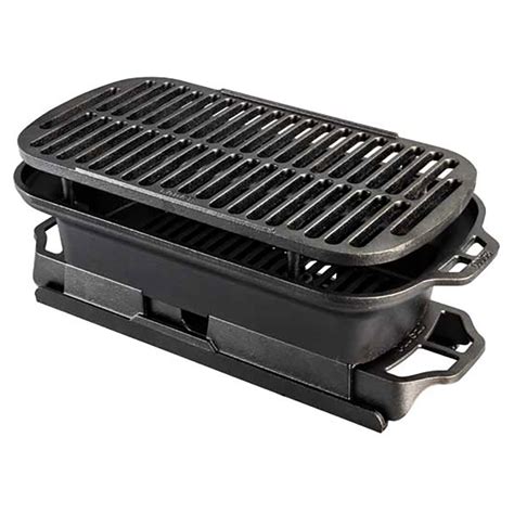 Lodge 20-Inch Seasoned Sportsmans Pro Portable Cast Iron Charcoal Grill - Black - LSPROG ...