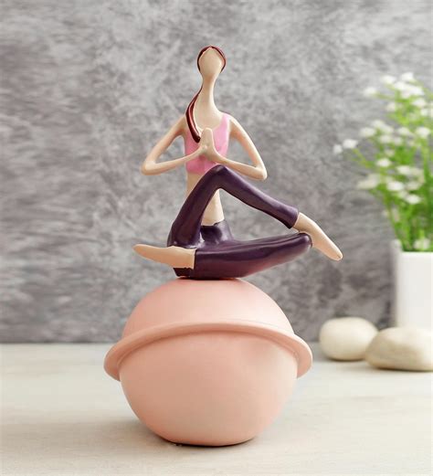 Buy Resin Healthy Yoga Pose Figurine At Off By Tayhaa Pepperfry