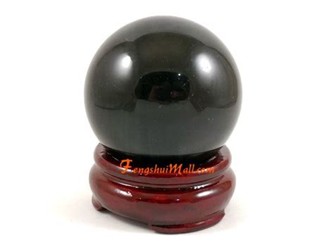 Black Obsidian Crystal Ball :: Natural Crystal Sphere