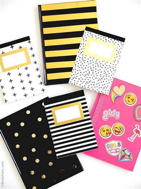 DIY Video Easy Customized Notebooks - Party Ideas | Party Printables Blog