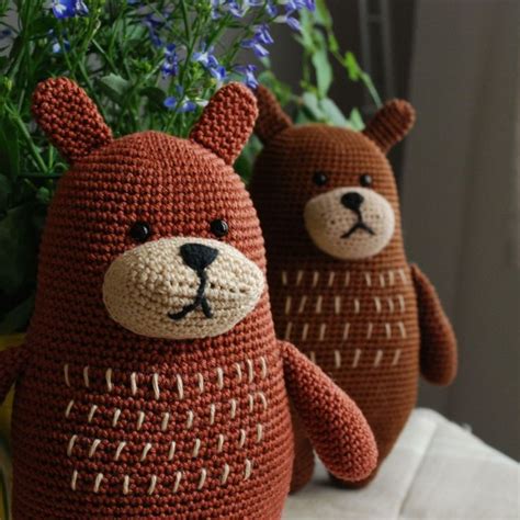 Blaise The Big Brown Bear Crochet Pattern Crochet Pattern By Mlanie